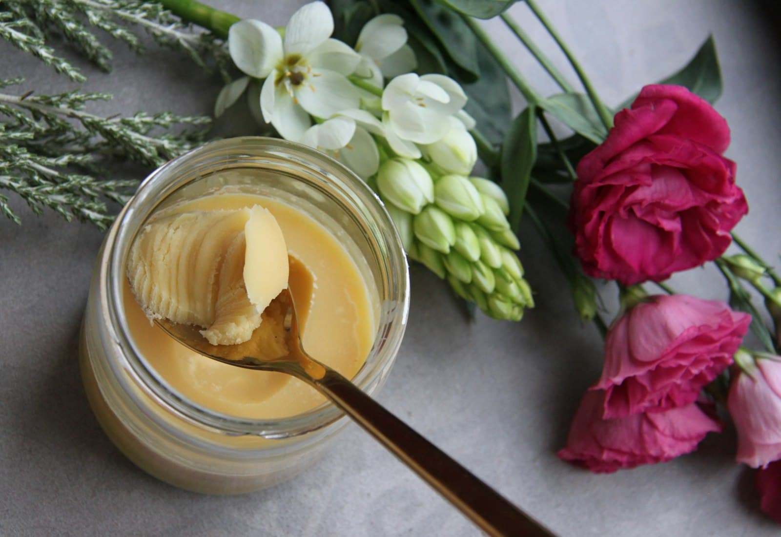 Thirty litres of milk. One jar of ghee.